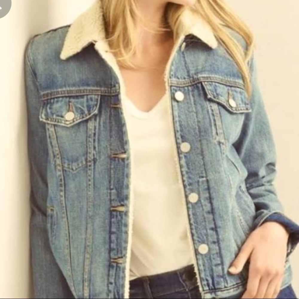 Gap 1969 sherpa lined jean jacket